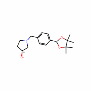(3S)-1-{[4-(Tetramethyl-1,3,2-dioxaborolan-2-yl)phenyl]methyl}pyrrolidin-3-ol