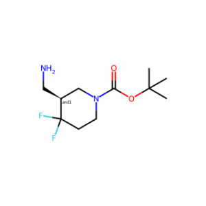 tert-butyl 3-(aminomethyl)-4,4-difluoropiperidine-1-carboxylate)