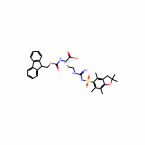 (2S)-4-[[[[(2,3-Dihydro-2,2,4,6,7-pentamethyl-5-benzofuranyl)sulfonyl]amino]iminomethyl]amino]-2-[[(9H-fluoren-9-ylmethoxy)carbonyl]amino]butanoic acid