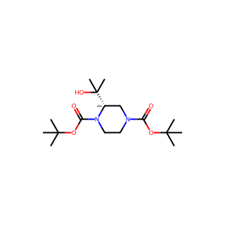 (S)-DI-TERT-BUTYL 2-(2-HYDROXYPROPAN-2-YL)PIPERAZINE-1,4-DICARBOXYLATE