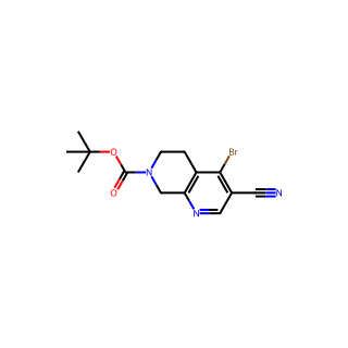 tert-Butyl 4-bromo-3-cyano-5,6-dihydro-1,7-naphthyridine-7(8H)-carboxylate