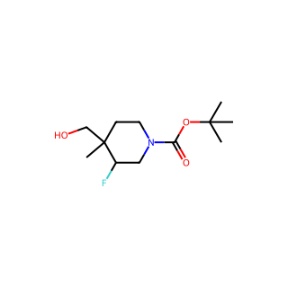 tert-butyl 3-fluoro-4-(hydroxymethyl)-4-methylpiperidine-1-carboxylate