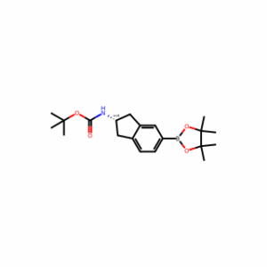 TERT-BUTYL 2,3-DIHYDRO-5-(4,4,5,5-TETRAMETHYL-1,3,2-DIOXABOROLAN-2-YL)-1H-INDEN-2-YLCARBAMATE