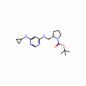 tert-Butyl 2-(((6-(cyclopropylamino)pyrimidin-4-yl)amino)methyl)pyrrolidine-1-carboxylate