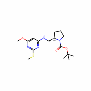 tert-Butyl 2-(((6-methoxy-2-(methylthio)pyrimidin-4-yl)amino)methyl)pyrrolidine-1-carboxylate