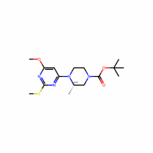 tert-Butyl 4-(6-methoxy-2-(methylthio)pyrimidin-4-yl)-3-methylpiperazine-1-carboxylate