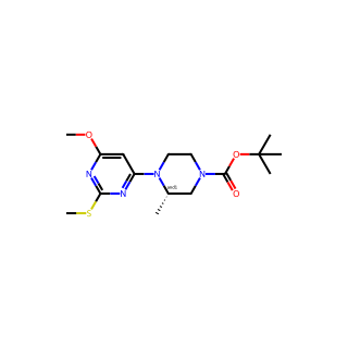 tert-Butyl 4-(6-methoxy-2-(methylthio)pyrimidin-4-yl)-3-methylpiperazine-1-carboxylate