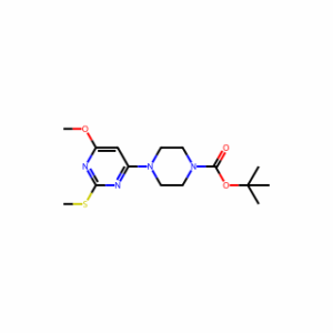 tert-Butyl 4-(6-methoxy-2-(methylthio)pyrimidin-4-yl)piperazine-1-carboxylate