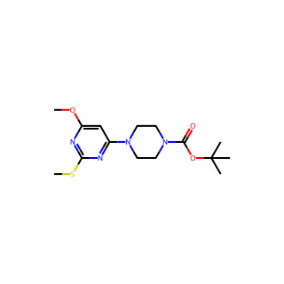 tert-Butyl 4-(6-methoxy-2-(methylthio)pyrimidin-4-yl)piperazine-1-carboxylate