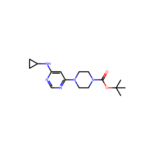 tert-Butyl 4-(6-(cyclopropylamino)pyrimidin-4-yl)piperazine-1-carboxylate