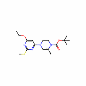 tert-Butyl 4-(6-ethoxy-2-(methylthio)pyrimidin-4-yl)-2-methylpiperazine-1-carboxylate