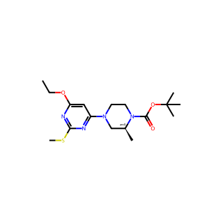 tert-Butyl 4-(6-ethoxy-2-(methylthio)pyrimidin-4-yl)-2-methylpiperazine-1-carboxylate