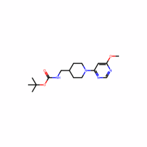 tert-Butyl ((1-(6-methoxypyrimidin-4-yl)piperidin-4-yl)methyl)carbamate