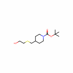 tert-Butyl 4-(((2-hydroxyethyl)thio)methyl)piperidine-1-carboxylate