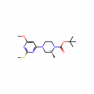 tert-Butyl 4-(6-methoxy-2-(methylthio)pyrimidin-4-yl)-2-methylpiperazine-1-carboxylate