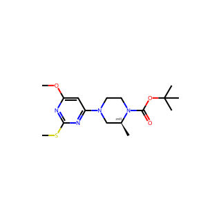 tert-Butyl 4-(6-methoxy-2-(methylthio)pyrimidin-4-yl)-2-methylpiperazine-1-carboxylate