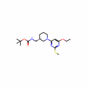 tert-Butyl ((1-(6-ethoxy-2-(methylthio)pyrimidin-4-yl)piperidin-3-yl)methyl)carbamate