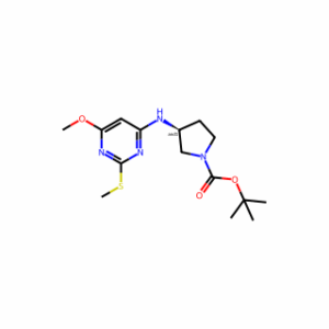tert-Butyl 3-((6-methoxy-2-(methylthio)pyrimidin-4-yl)amino)pyrrolidine-1-carboxylate