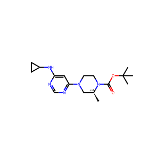 tert-Butyl 4-(6-(cyclopropylamino)pyrimidin-4-yl)-2-methylpiperazine-1-carboxylate
