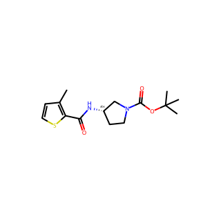 (S)-tert-Butyl 3-(3-methylthiophene-2-carboxamido)pyrrolidine-1-carboxylate