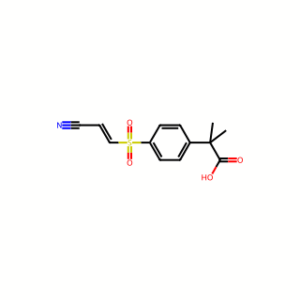 (E)-2-(4-((2-Cyanovinyl)sulfonyl)phenyl)-2-methylpropanoic acid
