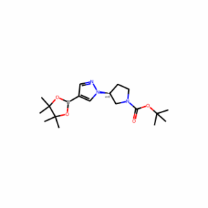 Tert-butyl 3-[4-(tetramethyl-1,3,2-dioxaborolan-2-yl)-1H-pyrazol-1-yl]pyrrolidine-1-carboxylate