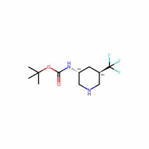 trans-3-(Boc-amino)-5-(trifluormethyl)piperidine