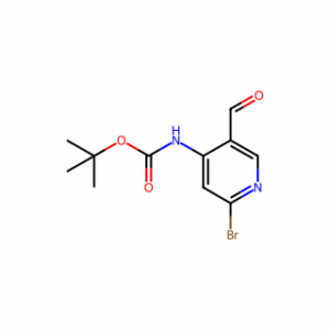 tert-Butyl (2-bromo-5-formylpyridin-4-yl)carbamate