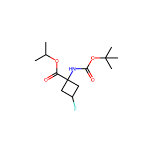 Isopropyl 1-(boc-amino)-3-fluorocyclobutanecarboxylate