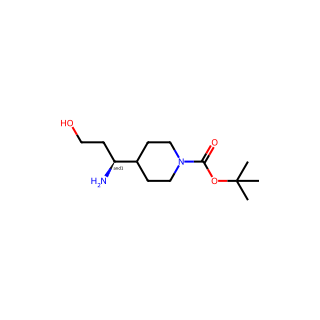 tert-Butyl 4-(1-amino-3-hydroxypropyl)piperidine-1-carboxylate