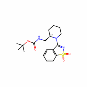 tert-Butyl ((1-(1,1-dioxidobenzo[d]isothiazol-3-yl)piperidin-2-yl)methyl)carbamate
