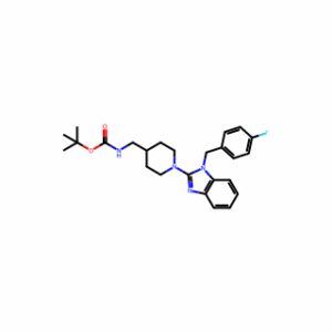 tert-Butyl ((1-(1-(4-fluorobenzyl)-1H-benzo[d]imidazol-2-yl)piperidin-4-yl)methyl)carbamate