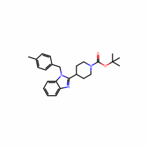 tert-Butyl 4-(1-(4-methylbenzyl)-1H-benzo[d]imidazol-2-yl)piperidine-1-carboxylate