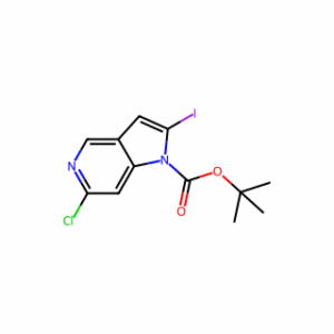 tert-Butyl 6-chloro-2-iodo-1H-pyrrolo[3,2-c]pyridine-1-carboxylate
