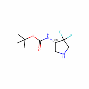 tert-Butyl (4，4-difluoropyrrolidin-3-yl)carbamate