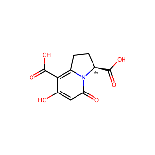 (3S)-7-Hydroxy-5-oxo-1,2,3,5-tetrahydroindolizine-3,8-dicarboxylic acid