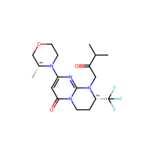 (S)-1-(3-METHYL-2-OXOBUTYL)-8-((R)-3-METHYLMORPHOLINO)-2-(TRIFLUOROMETHYL)-3,4-DIHYDRO-1H-PYRIMIDO[1,2-A]PYRIMIDIN-6(2H)-ONE