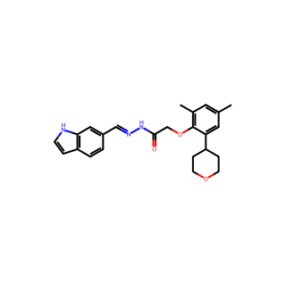 (E)-N′-((1H-INDOL-6-YL)METHYLENE)-2-(2-(TETRAHYDRO-2H-PYRAN-4-YL)-4,6-DIMETHYLPHENOXY)ACETOHYDRAZIDE