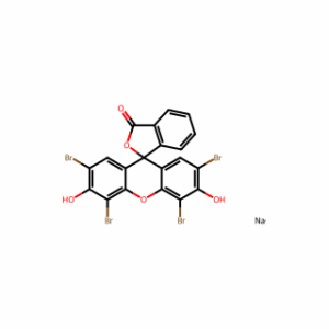 Spiro[isobenzofuran-1(3H),9′-[9H]xanthen]-3-one, 2′,4′,5′,7′-tetrabromo-3′,6′-dihydroxy-, sodium salt (1:2)