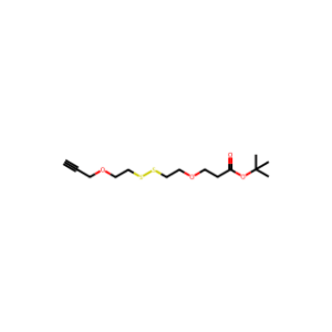 tert-Butyl 3-(2-((2-(prop-2-yn-1-yloxy)ethyl)disulfaneyl)ethoxy)propanoate