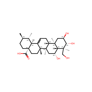 Urs-12-en-28-oic acid, 2,3,6,23-tetrahydroxy-, (2α,3β,4α,6β)-