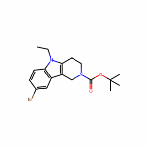 tert-Butyl 8-bromo-5-ethyl-1,3,4,5-tetrahydro-2H-pyrido[4,3-b]indole-2-carboxylate