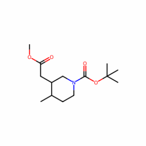 tert-butyl 3-(2-methoxy-2-oxoethyl)-4-methylpiperidine-1-carboxylate