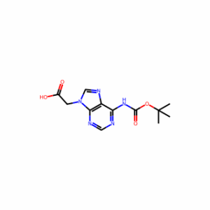 (N6-Boc-N9-adeninyl)acetic acid