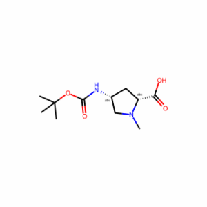 (2R,4R)-4-((tert-Butoxycarbonyl)amino)-1-methylpyrrolidine-2-carboxylic acid
