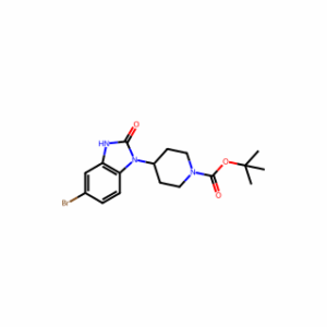 TERT-BUTYL 4-(6-BROMO-1,2-DIHYDRO-2-OXOBENZO[D]IMIDAZOL-3-YL)PIPERIDINE-1-CARBOXYLATE