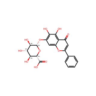 5,6-Dihydroxy-4-oxo-2-phenyl-4H-1-benzopyran-7-yl β-D-Glucopyranosiduronic Acid