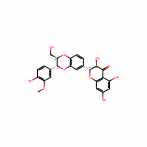 (2R,3R)-2-[(2R,3R)-2,3-Dihydro-3-(4-hydroxy-3-methoxyphenyl)-2-(hydroxymethyl)-1,4-benzodioxin-6-yl]-2,3-dihydro-3,5,7-trihydroxy-4H-1-benzopyran-4-one
