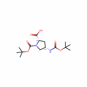 (2S,4S)-1-(tert-Butoxycarbonyl)-4-((tert-butoxycarbonyl)amino)pyrrolidine-2-carboxylic acid