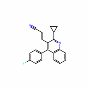 (E)-3-[2-Cyclopropyl-4-(4-fluorophenyl)-3-quinolinyl]-2-propenenitrile